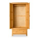 Newlyn Oak Double Wardrobe with Drawer - Image 3