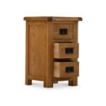 Zelah Oak Bedside Table - Image 3