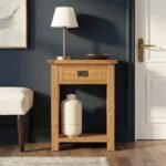 Zelah Oak Telephone Table - Image 2