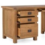 Zelah Oak Large Computer Desk - Image 10