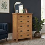 Zelah Oak 2 Over 4 Drawer Chest - Image 2