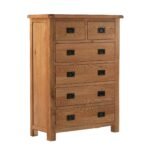 Zelah Oak 2 Over 4 Drawer Chest