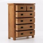 Zelah Oak 2 Over 4 Drawer Chest - Image 3
