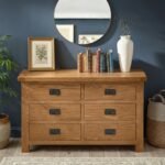 Zelah Oak 3+3 Drawer Chest - Image 2