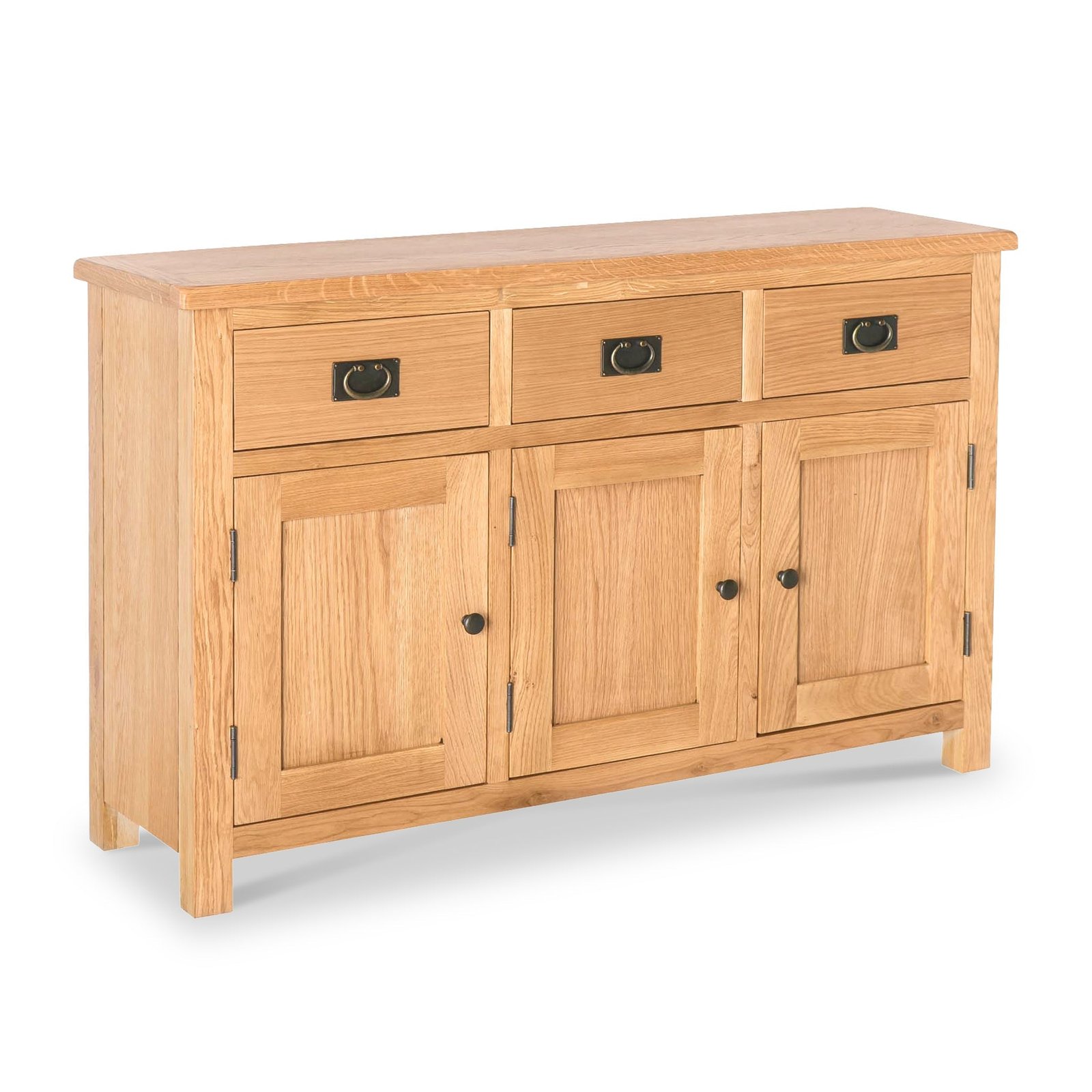 RF2597-surrey-oak-large-sideboard-Angle1_677ec57f-010f-4e48-ad25-e84d1f88c445 Surrey Oak Large Sideboard - Image 1