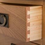 Surrey Oak Slim Bedside Table - Image 5