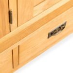 Surrey Oak Triple Wardrobe & Drawers - Image 9
