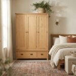 Surrey Oak Triple Wardrobe & Drawers - Image 2