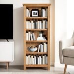 London Oak Slim Bookcase - Image 2