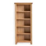 London Oak Slim Bookcase - Image 3