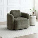 Irving Chenille Swivel Chair - Image 11