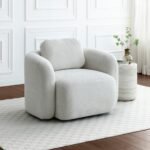 Irving Chenille Swivel Chair - Image 2