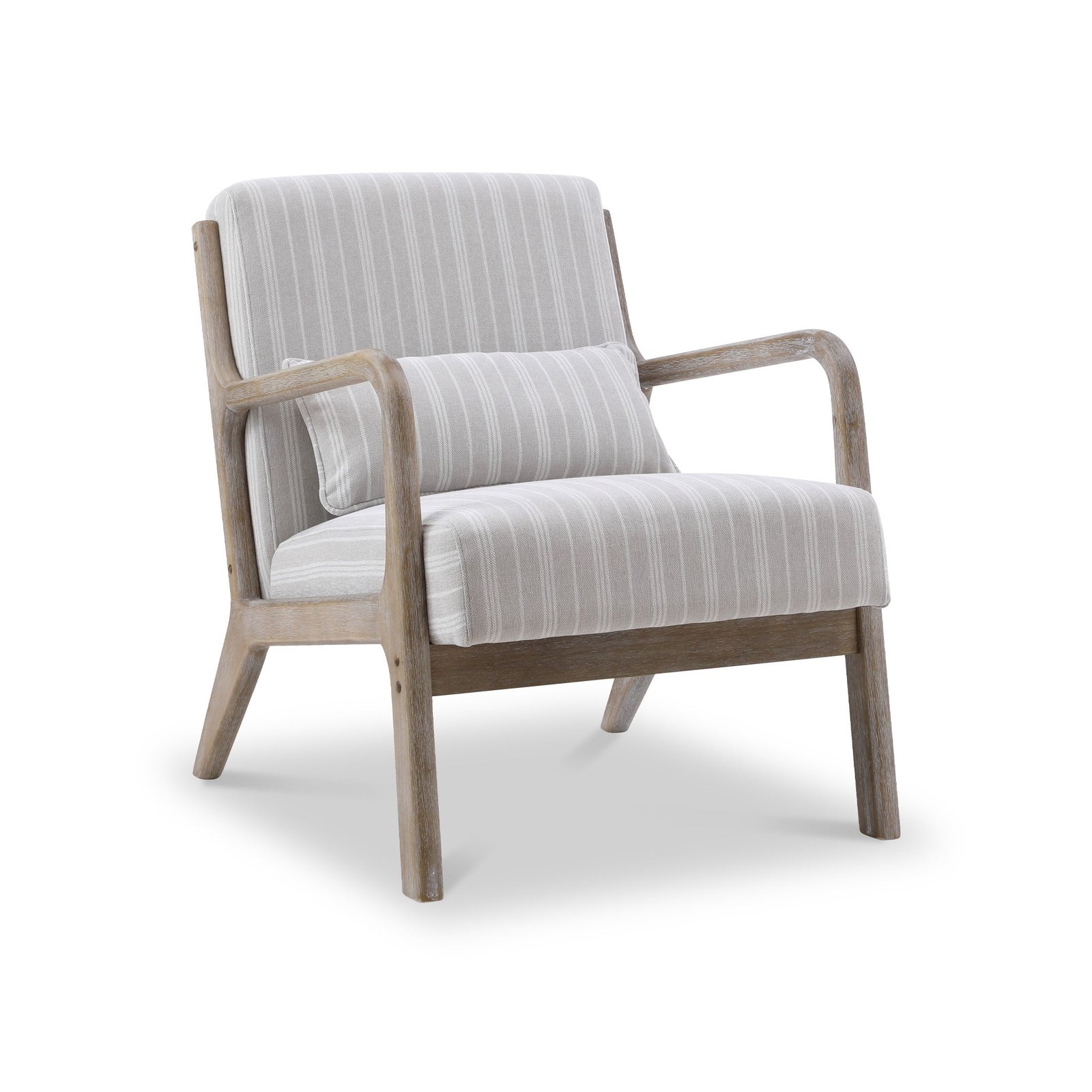 RF26973-Avery-Whitewashed-Frame-Chenille-Stripe-Chair-Angle1 Avery Whitewashed Frame Chenille Stripe Chair - Image 1