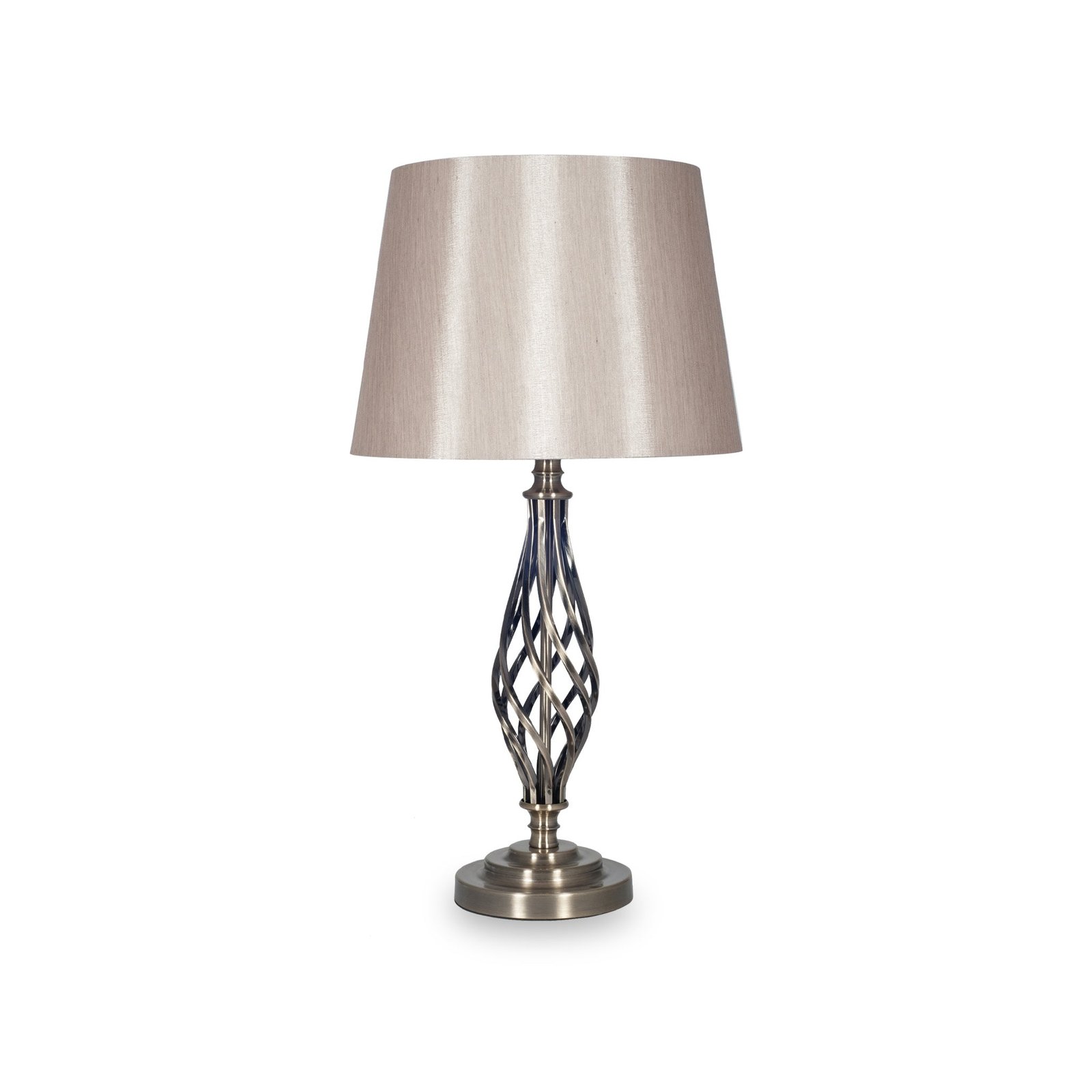 RF30-030-C-Jenna-Silver-Metal-Twist-Detail-Table-Lamp-Front1 Jenna Silver Metal Twist Detail Table Lamp - Image 1