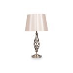 Jenna Antique Brass Metal Twist Detail Table Lamp