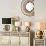 Mabel Bronze Dot Textured Ceramic Table Lamp - Image 2