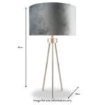 Houston Metal Tripod Table Lamp - Image 3