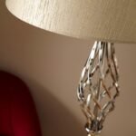 Jenna Silver Metal Twist Detail Table Lamp - Image 3