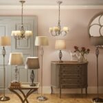 Jenna Antique Brass Metal Twist Detail Floor Lamp - Image 4