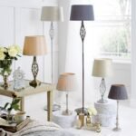 Jenna Antique Brass Metal Twist Detail Floor Lamp - Image 2
