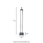 Langston Matt Black Metal Four Post Floor Lamp - Image 4