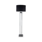 Langston Matt Black Metal Four Post Floor Lamp - Image 3