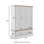 Farro Triple Wardrobe with Drawers - Image 58