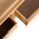 Surrey Oak Coffee Table with Baskets - Image 7
