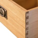 Surrey Oak Slim Bedside Table - Image 6