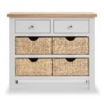 Farro Console Table with Baskets - Image 4