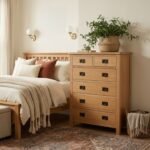 Surrey Oak 2 over 4 Drawer Chest - Image 2