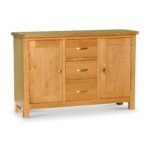 London Oak 3 Drawer Sideboard