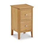 Alba Oak Narrow Bedside Table