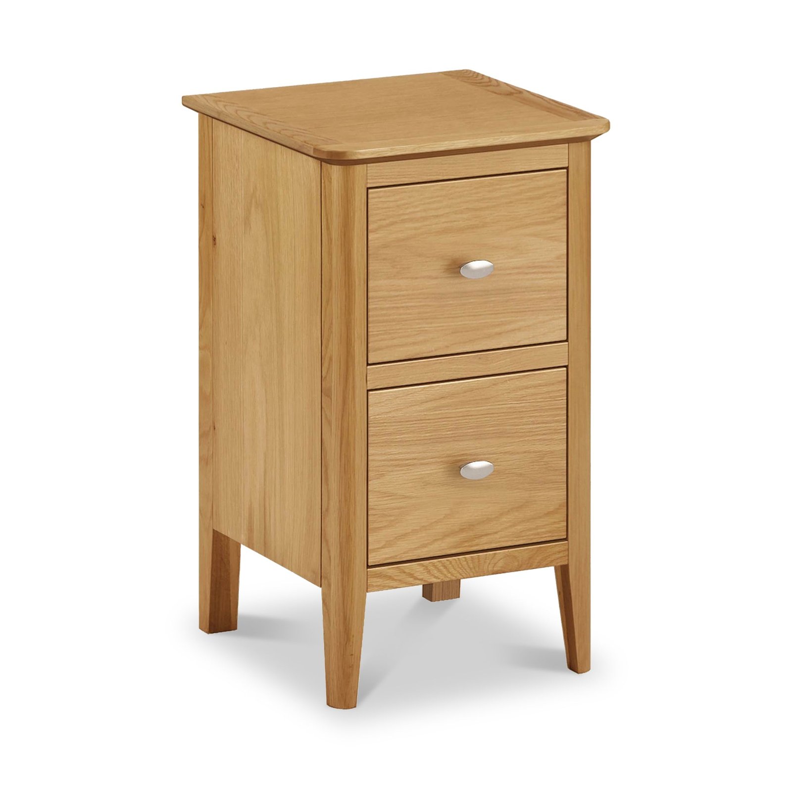 RF4793-Alba-Oak-Narrow-Bedside-Angle1 Alba Oak Narrow Bedside Table - Image 1