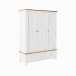Farro Triple Wardrobe with Drawers