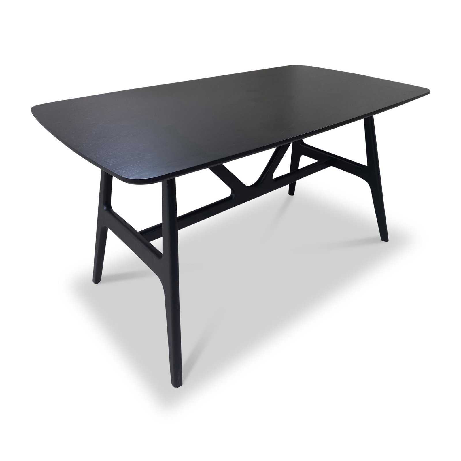 RF517698-02-02X-Jackson-Dining-Table-Black-Stained-Oak-Angle1 Jackson 135cm Black Dining Table - Image 1