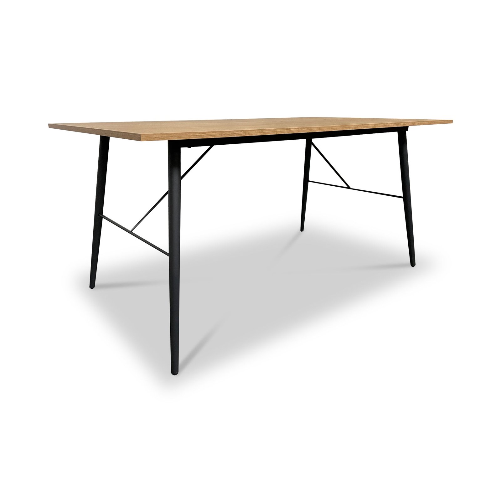RF520699-02-01X-Taylor-Dining-Table-Oak-Angle1 Taylor 160cm Oak Effect Dining Table - Image 1