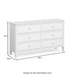 Chester White 6 Drawer Chest of Drawers - Image 6