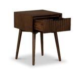 Oskar 1 Drawer Grooved Side Table - Image 4