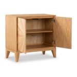 Sunburst Oak 2 Door Sideboard - Image 4