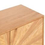 Sunburst Oak 2 Door Sideboard - Image 7