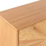 Sunburst Oak 2 Door Sideboard - Image 8