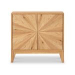 Sunburst Oak 2 Door Sideboard - Image 3