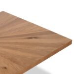 Sunburst Oak 150cm Rectangular Dining Table - Image 7