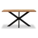 Sunburst Oak 150cm Rectangular Dining Table - Image 3