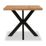 Sunburst Oak 150cm Rectangular Dining Table - Image 4