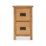 Surrey Oak Slim Bedside Table - Image 3