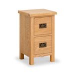 Surrey Oak Slim Bedside Table
