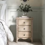 Celine Washed Oak 3 Drawer Bedside Table - Image 2