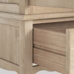 Celine Washed Oak Double Wardrobe - Image 6